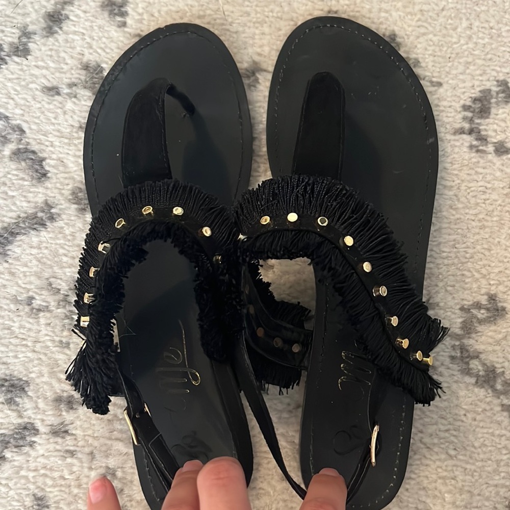 Black sandals